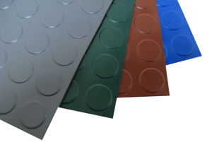Coin Pattern Garage Flooring